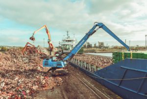 Recycling in Barry Docks